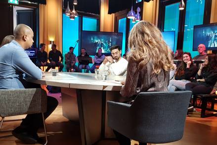 Een andere tv-studio met live opnames